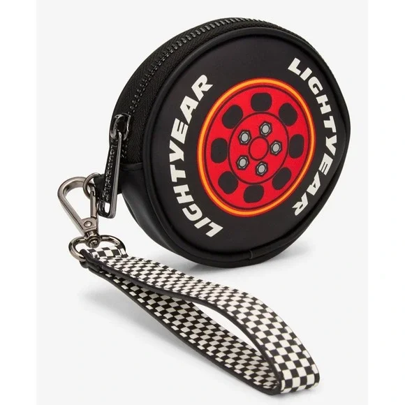 Loungefly Disney Pixar Cars Lightning Mcqueen Tire Crossbody & COIN Bag Wristlet
